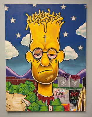 Breaking Bart (TheArtVandal Canvas Painting)